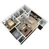 One bedroom floor plan
